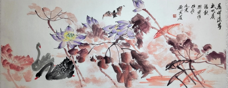 刘宝堆:为什么用红色画荷叶更受欢迎
