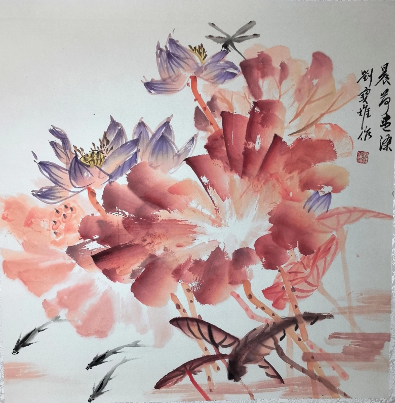 刘宝堆:为什么用红色画荷叶更受欢迎