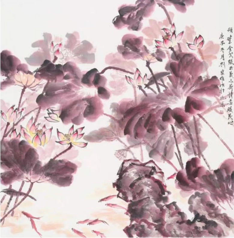 刘宝堆:为什么用红色画荷叶更受欢迎